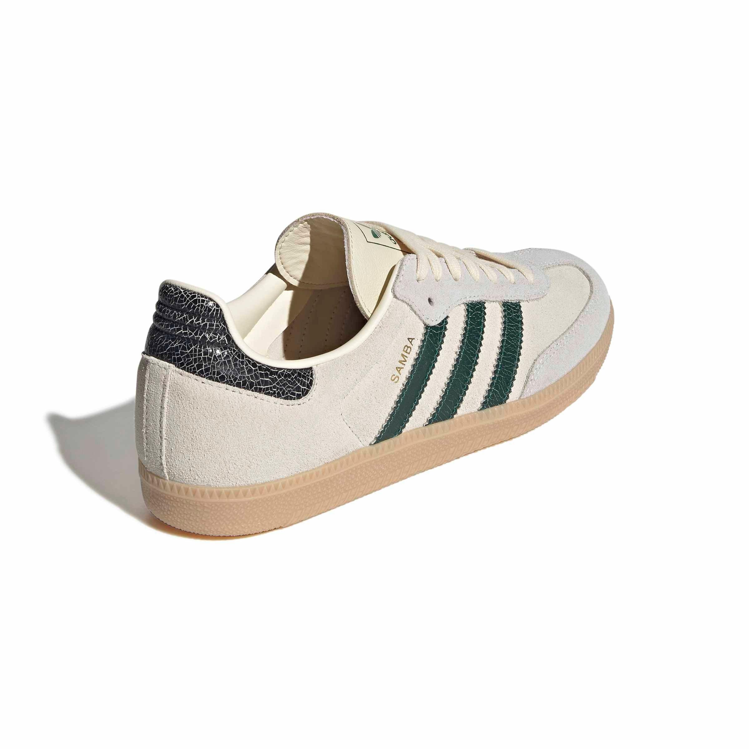 adidas Originals Samba OG "Cream White/Collegiate Green/Magic Beige" Men's Shoe - CREAM/GREEN/BEIGE