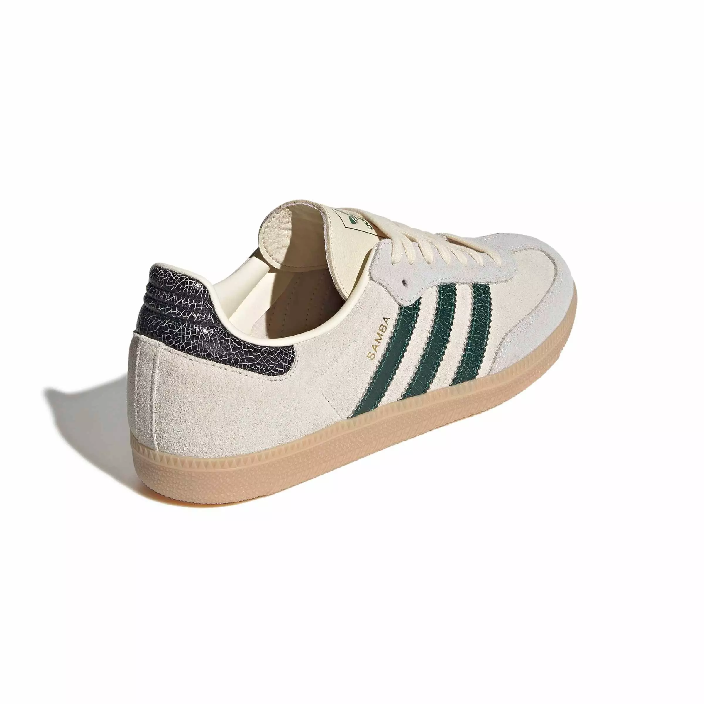 adidas Originals Samba OG "Cream White/Collegiate Green/Magic Beige" Men's Shoe - CREAM/GREEN/BEIGE