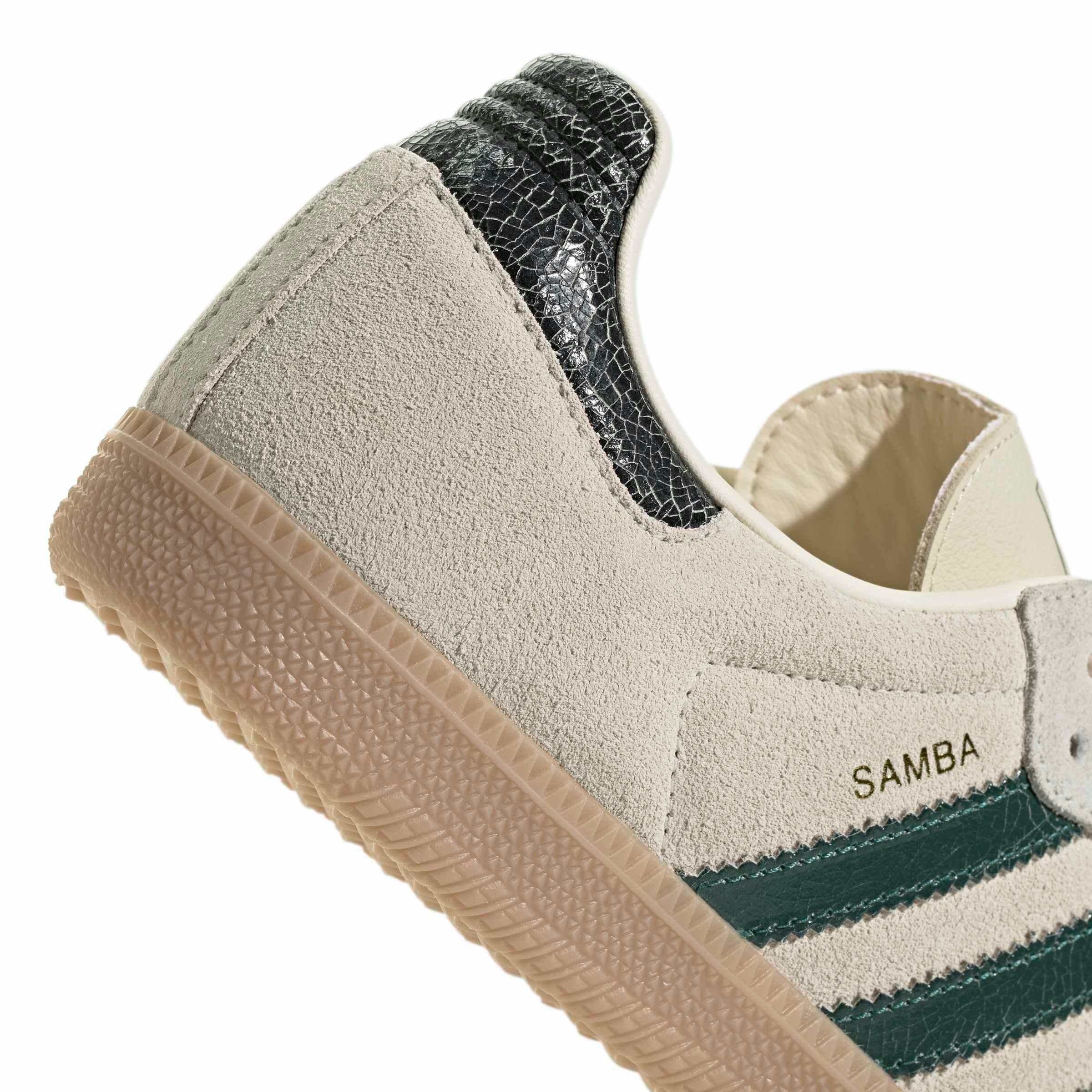 adidas Originals Samba OG "Cream White/Collegiate Green/Magic Beige" Men's Shoe - CREAM/GREEN/BEIGE