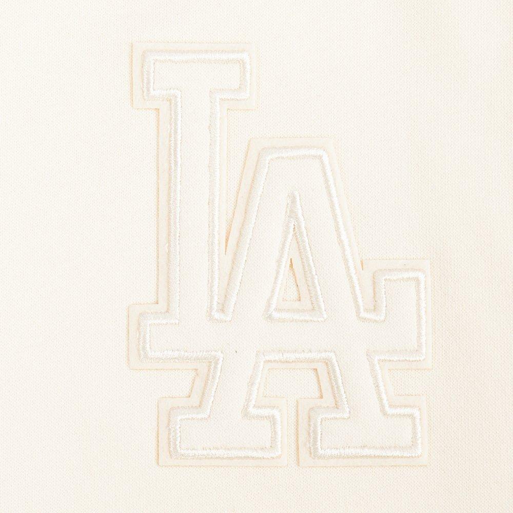 Pro Standard MLB Los Angeles Dodgers Big Girls' Cream Fleece Crewneck