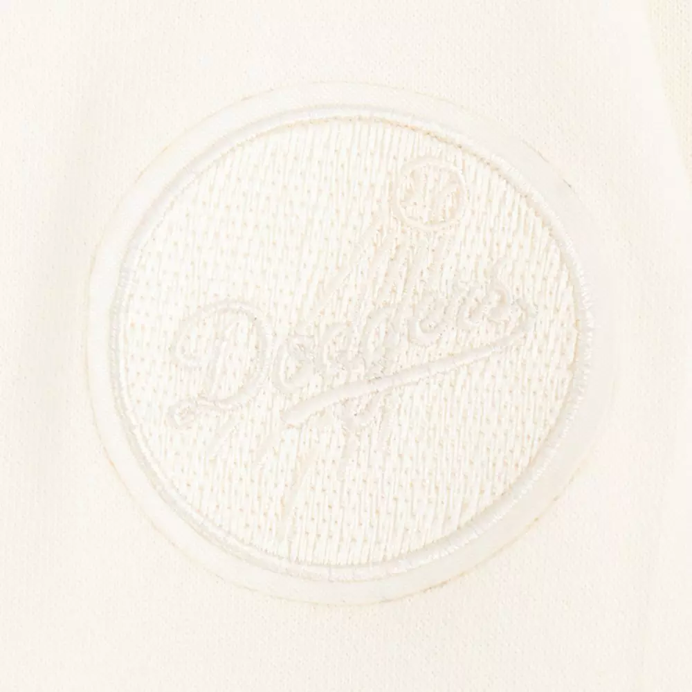 Pro Standard Big Girls' MLB Los Angeles Dodgers Fleece Crewneck - Cream - CREAM