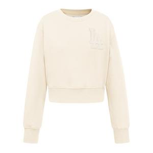 Pro Standard Big Girls' MLB Los Angeles Dodgers Fleece Crewneck -Cream