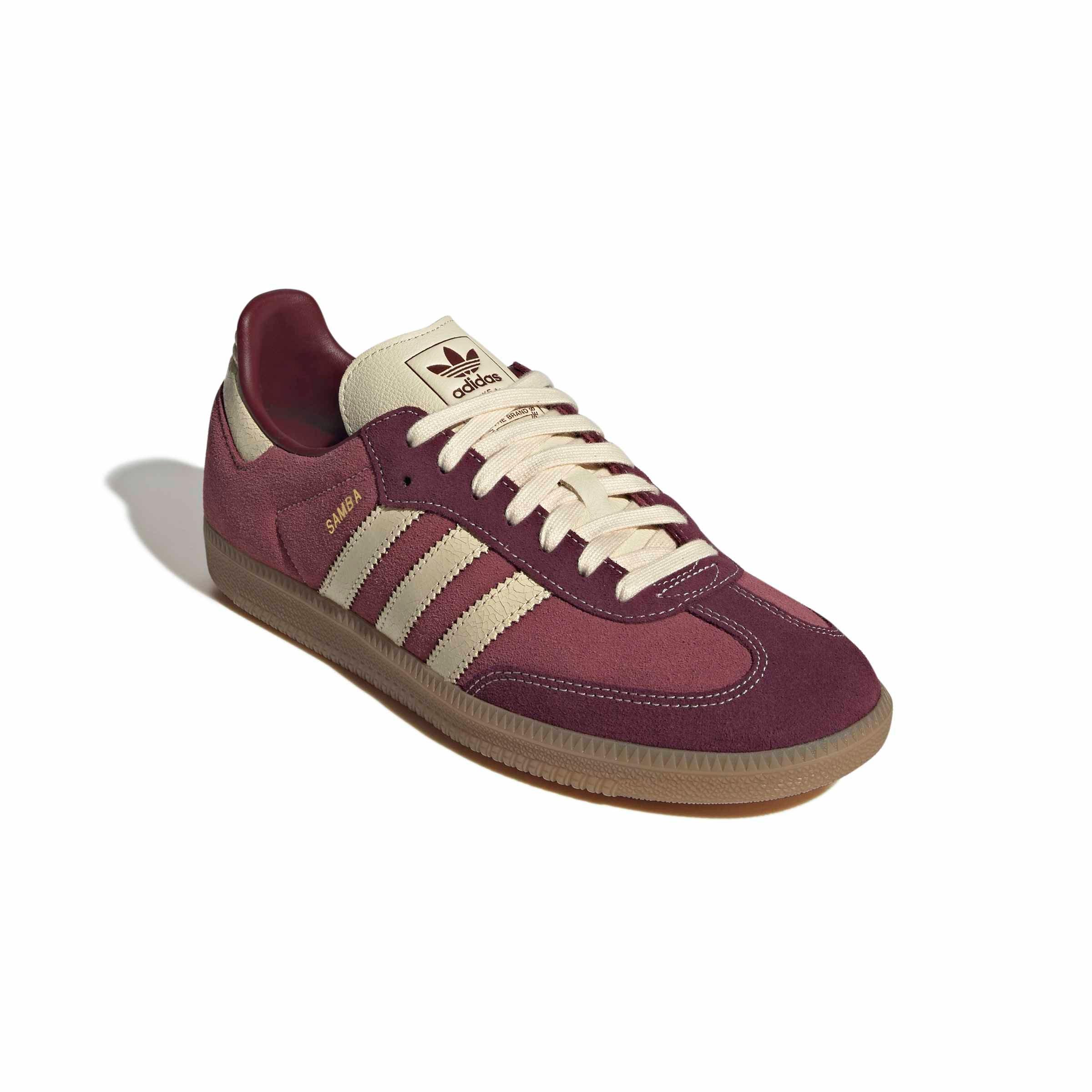 adidas Originals Samba OG "Shadow Red/Warm Vanilla/Gum 4" Men's Shoe - RED/VANILLA/GUM
