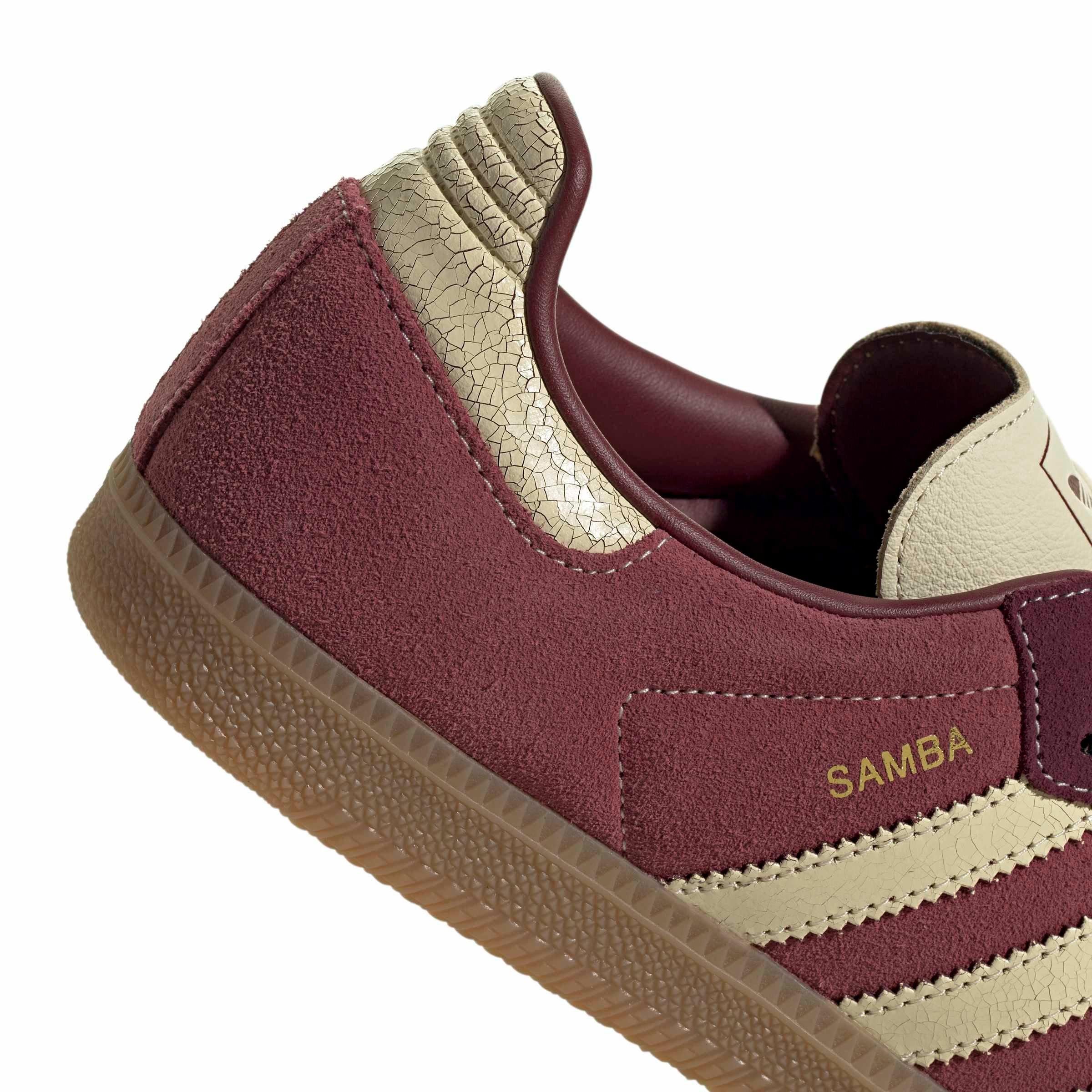 adidas Originals Samba OG "Shadow Red/Warm Vanilla/Gum 4" Men's Shoe - RED/VANILLA/GUM