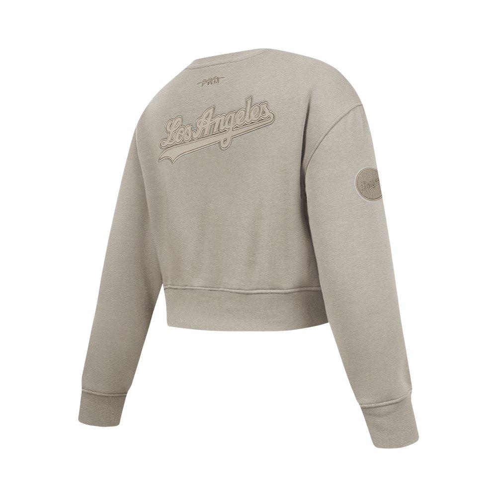 Pro Standard MLB Los Angeles Dodgers Big Girls'&nbsp;Khaki&nbsp;Fleece Crewneck
