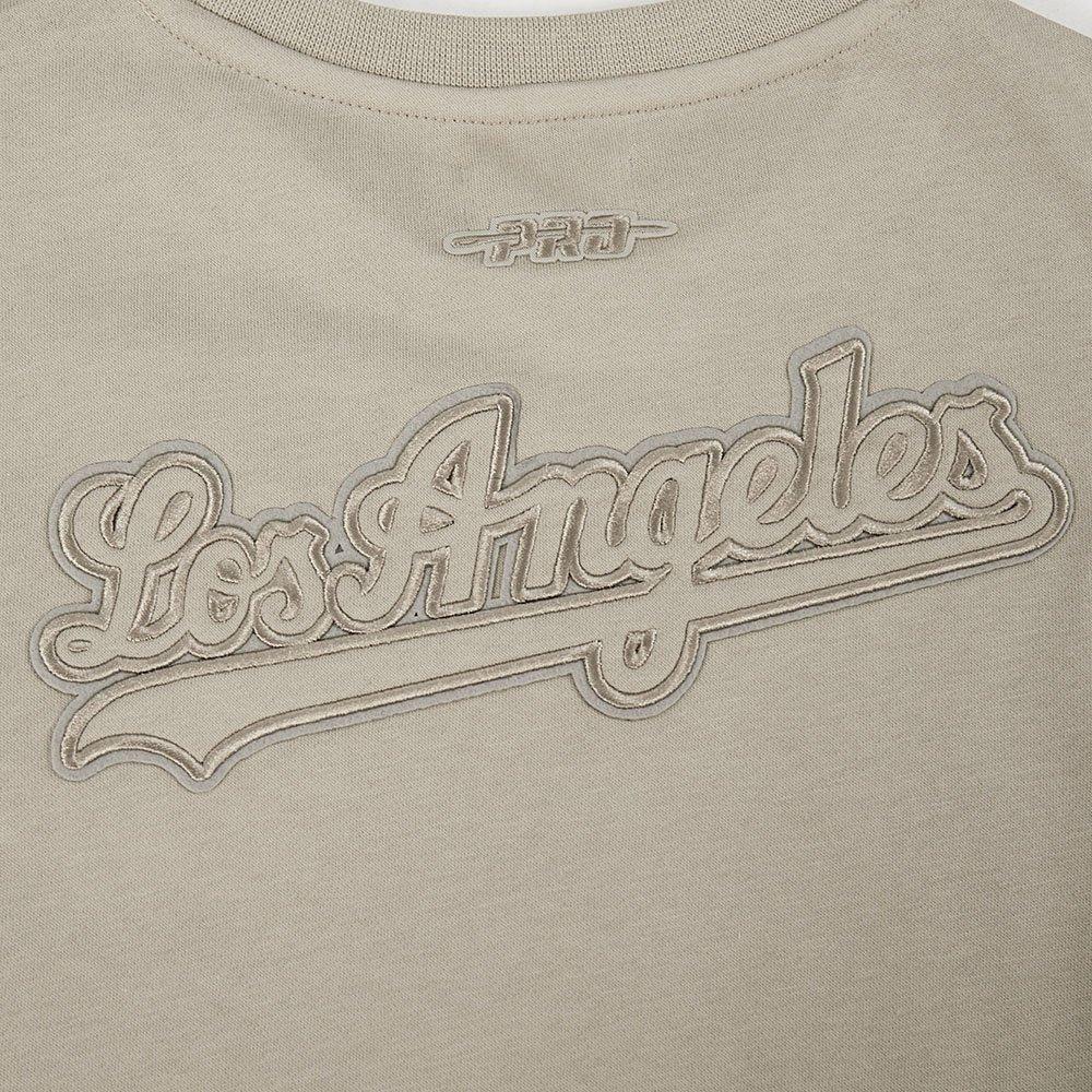 Pro Standard MLB Los Angeles Dodgers Big Girls'&nbsp;Khaki&nbsp;Fleece Crewneck