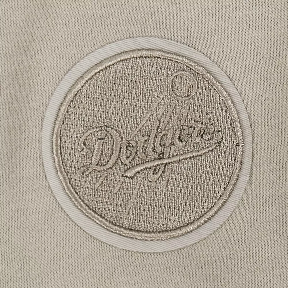 Pro Standard Big Girls' MLB Los Angeles Dodgers Fleece Crewneck -Khaki - KHAKI