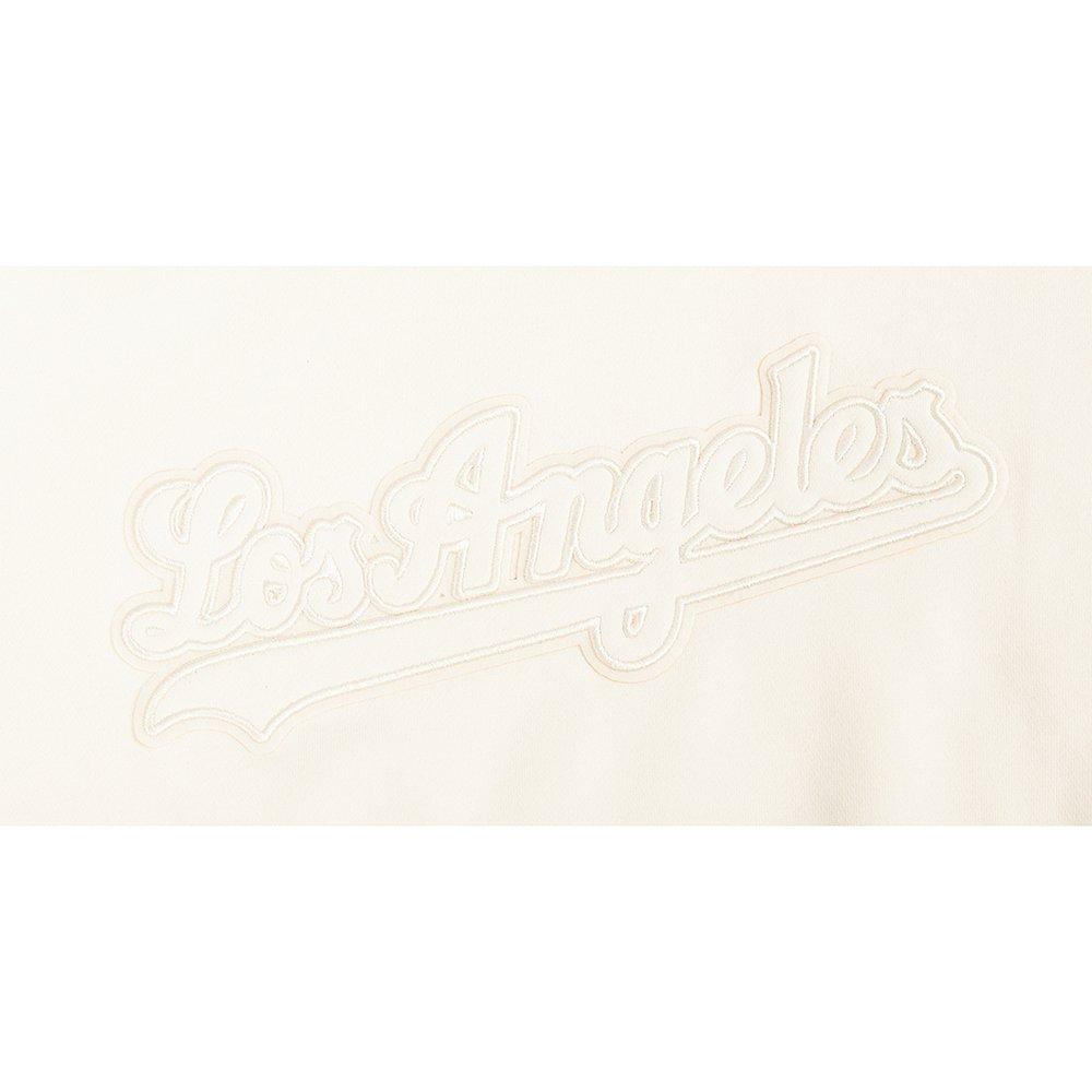 Pro Standard MLB Los Angeles Dodgers Neutral Big Girls' Cream Fleece Pullover Hoodie