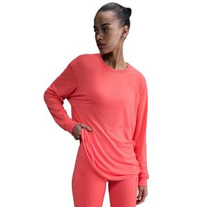 Nike Women's One Relaxed Dri-FIT Long-Sleeve Top - Orange