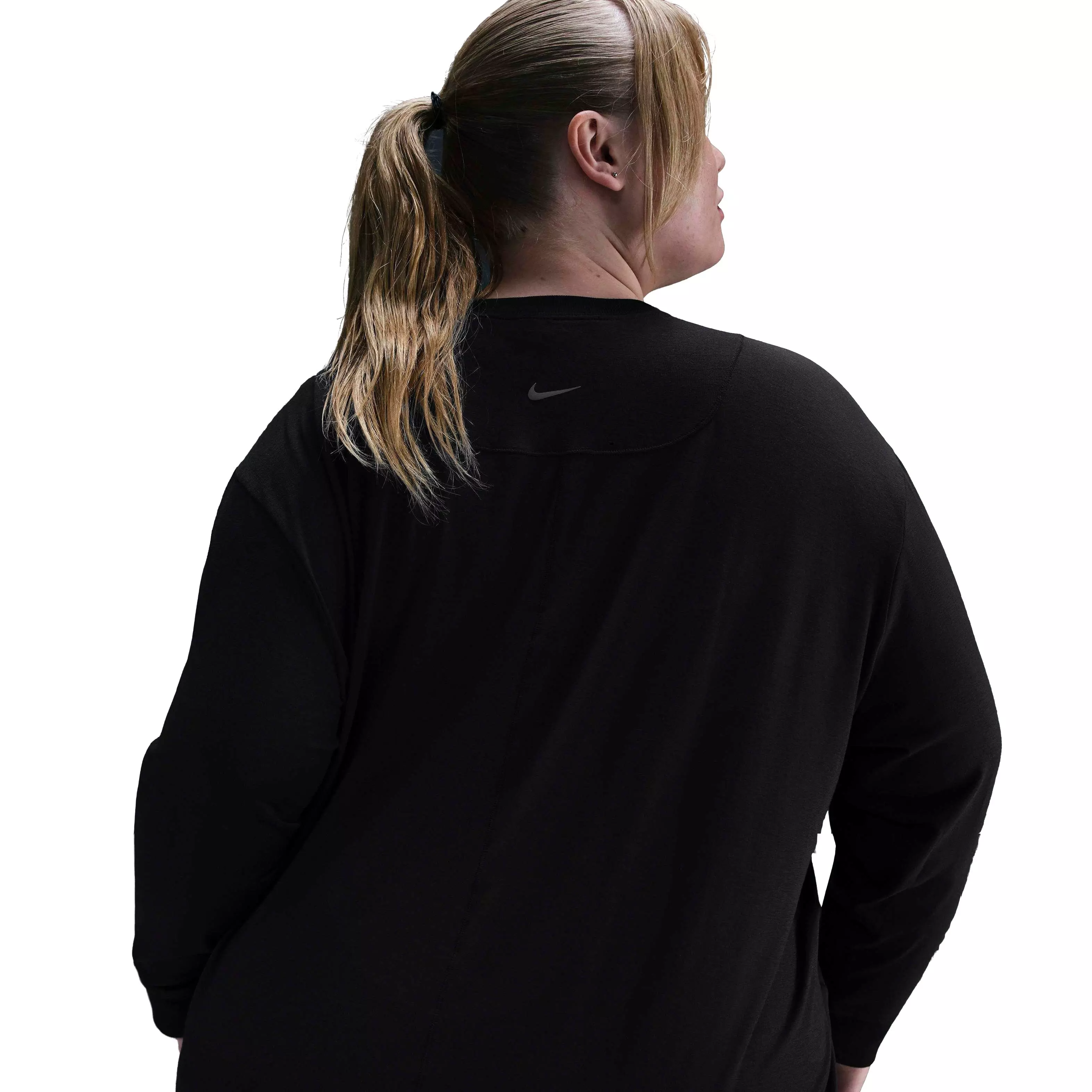 Nike One Women's Dri-FIT Relaxed​ Long-Sleeve​ Top -Black - BLACK