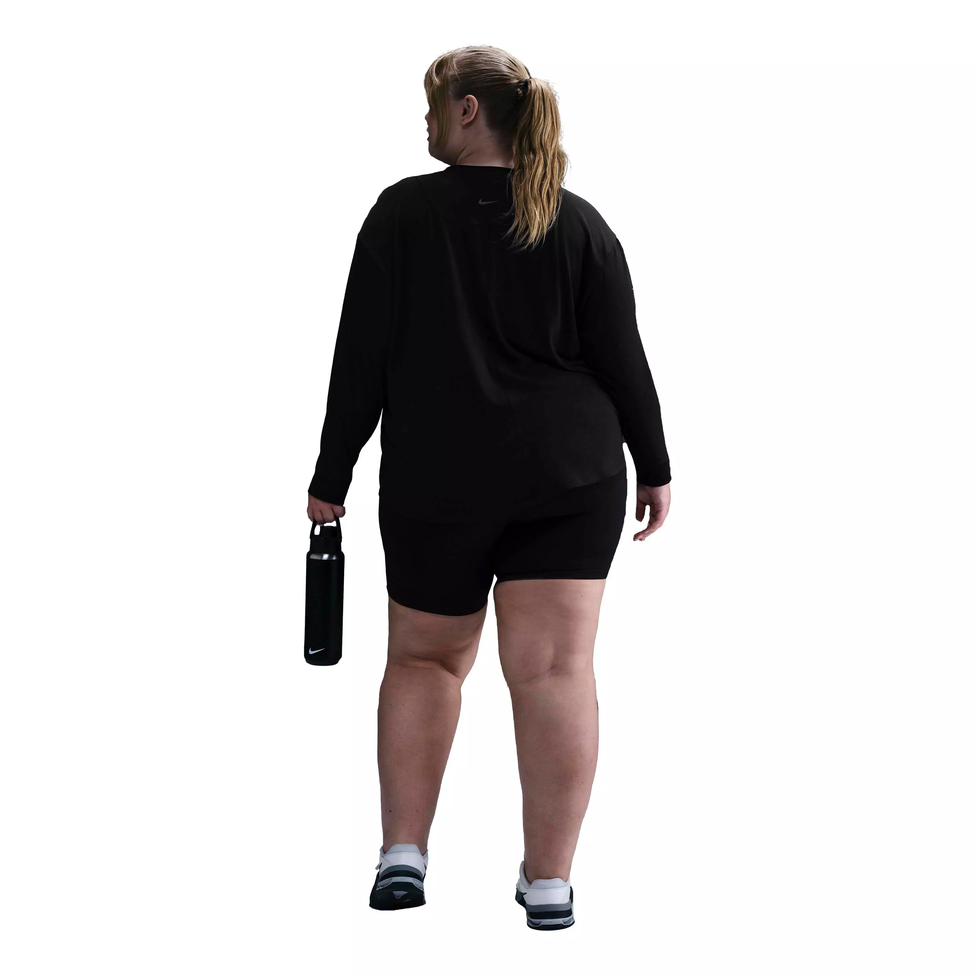 Nike One Women's Dri-FIT Relaxed​ Long-Sleeve​ Top -Black - BLACK