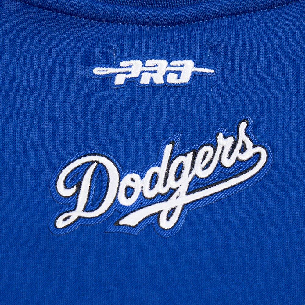 Pro Standard MLB Los Angeles Dodgers Classic Big Girls' Blue Fleece Crewneck