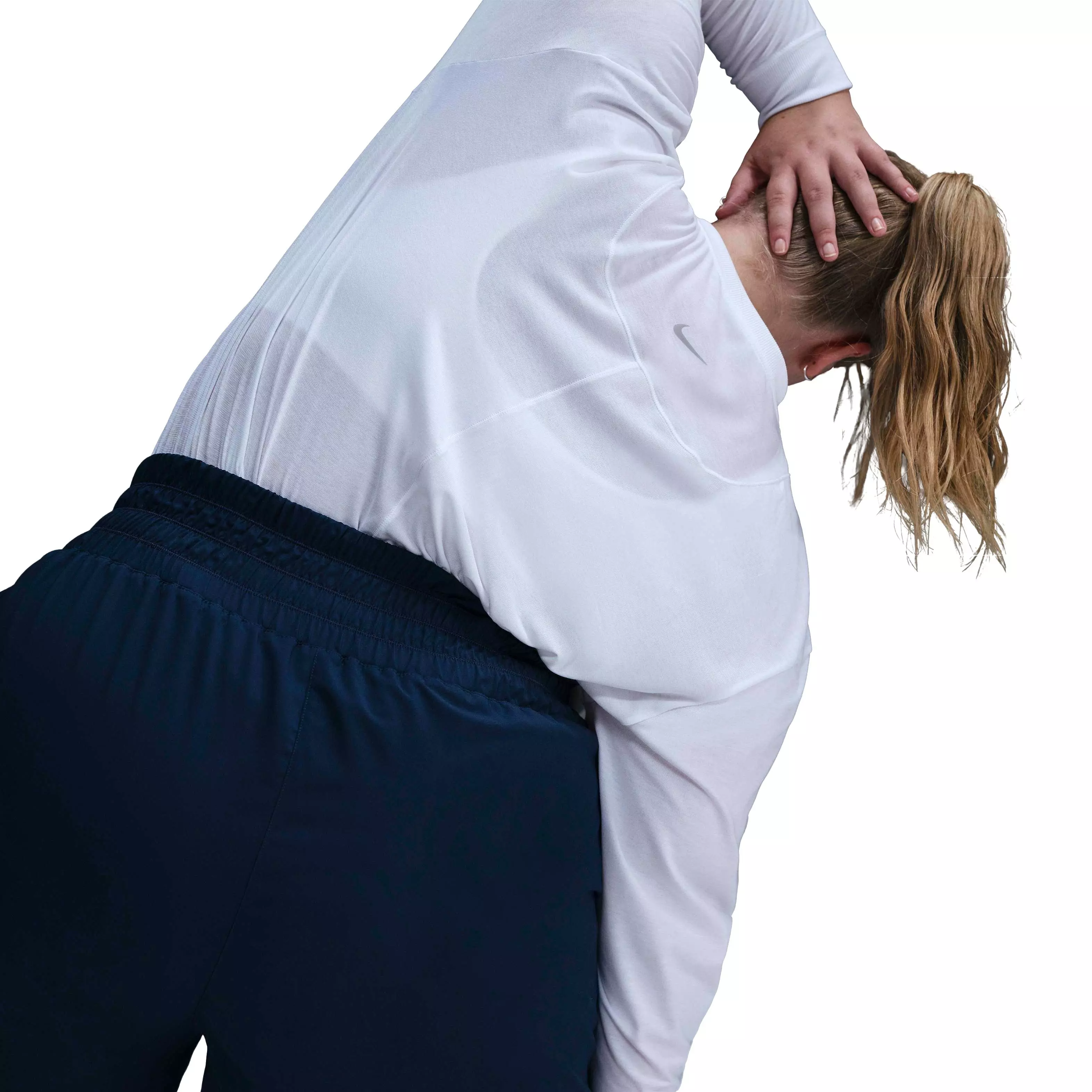 Nike One Women's Dri-FIT Relaxed Long-Sleeve Top - White​ - WHITE