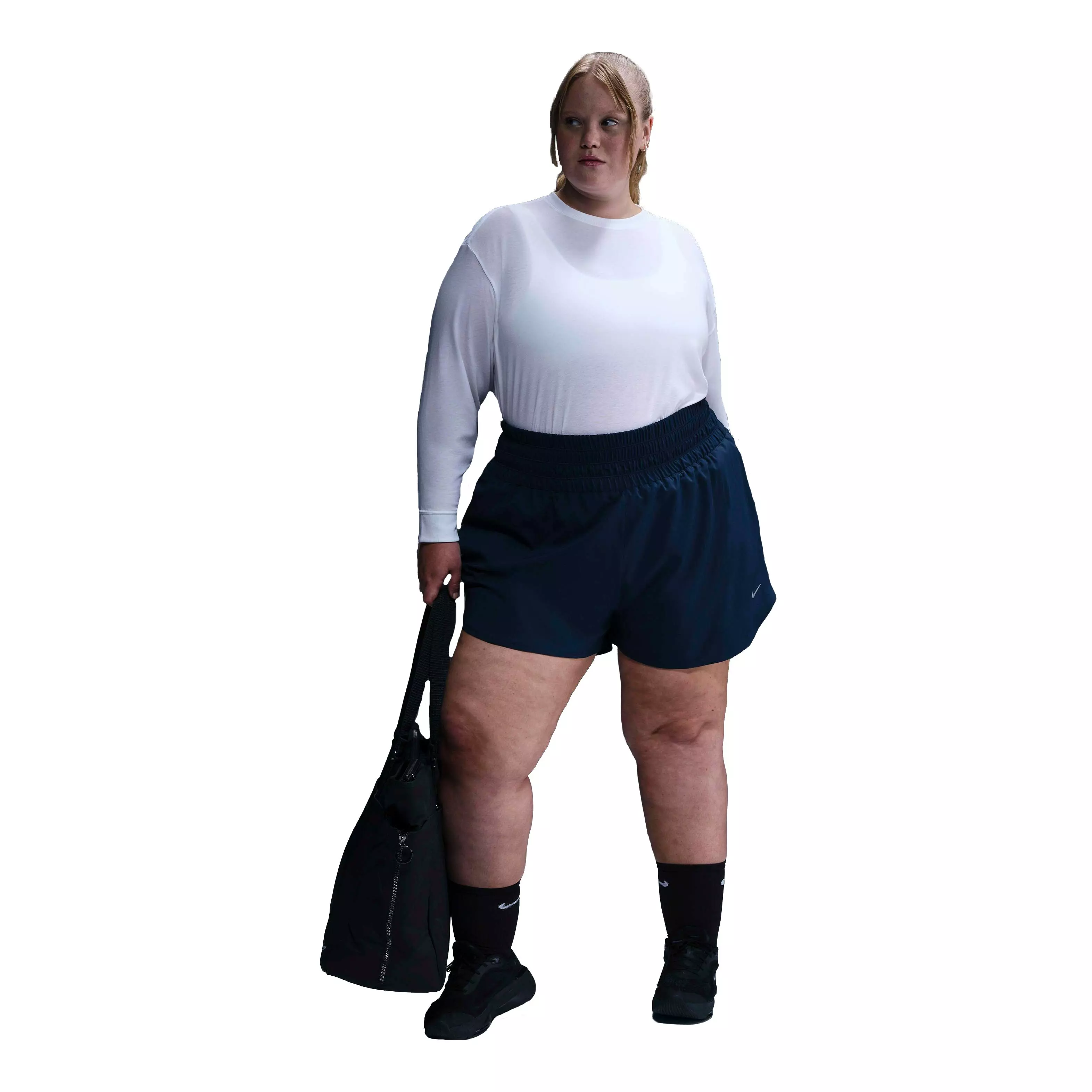 Nike One Women's Dri-FIT Relaxed Long-Sleeve Top -White​ - WHITE