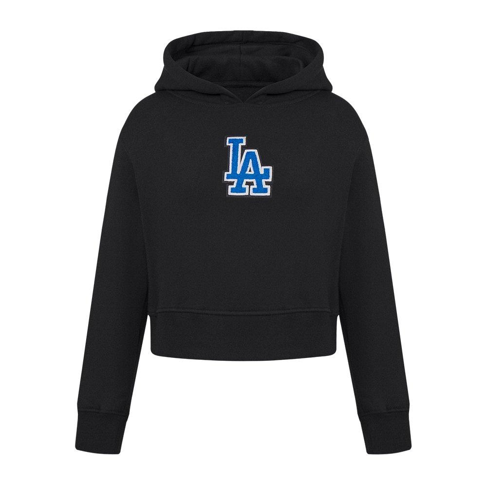 Pro Standard MLB Los Angeles Dodgers Classic Big Girls' Black Fleece PO Hoodie