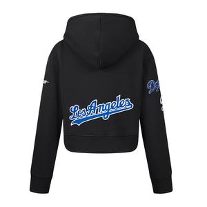 Pro Standard Big Girls' MLB Los Angeles Dodgers Classic Fleece Po Hoodie -Black