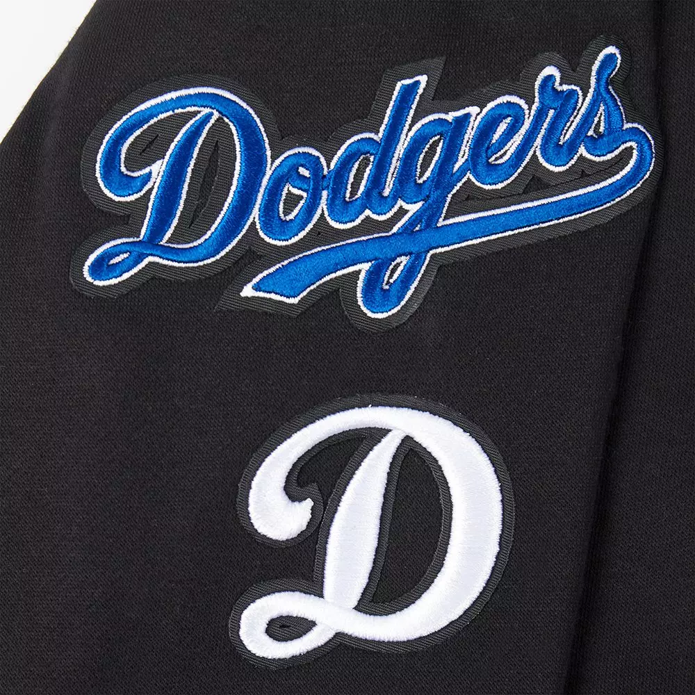 Pro Standard Big Girls' MLB Los Angeles Dodgers Classic Fleece Po Hoodie -Black - BLACK