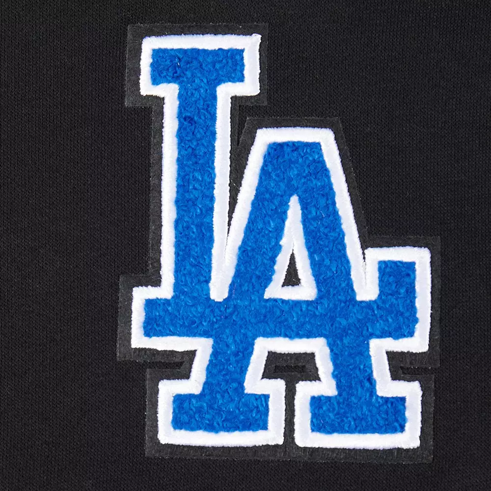 Pro Standard Big Girls' MLB Los Angeles Dodgers Classic Fleece Po Hoodie -Black - BLACK