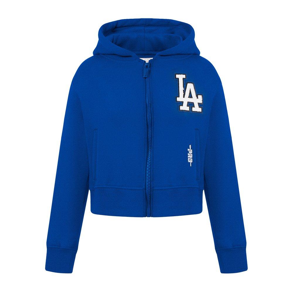 Pro Standard MLB Los Angeles Dodgers Classic Big Girls' Blue Fleece Full-Zip Jacket