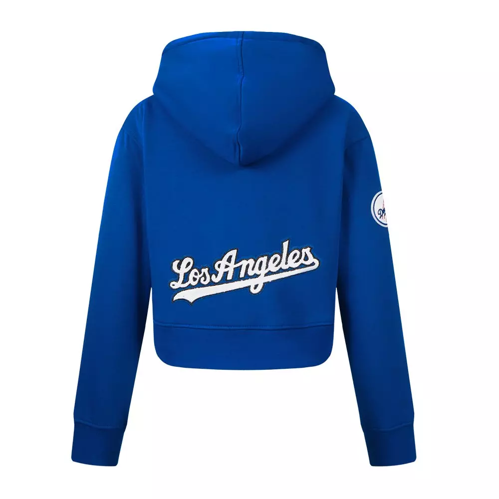 Pro Standard Big Girls' MLB Los Angeles Dodgers Classic Fleece Full-Zip Jacket - Blue - BLUE