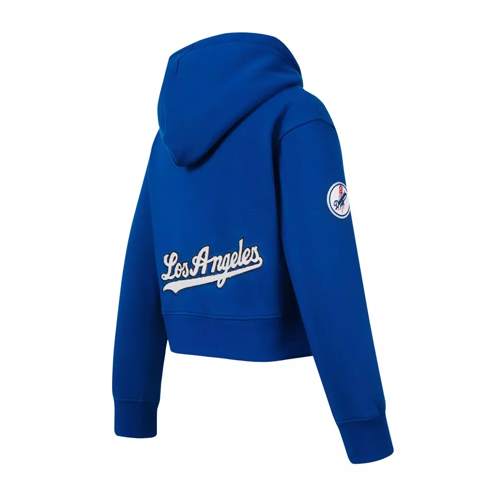 Pro Standard Big Girls' MLB Los Angeles Dodgers Classic Fleece Full-Zip Jacket -Blue - BLUE