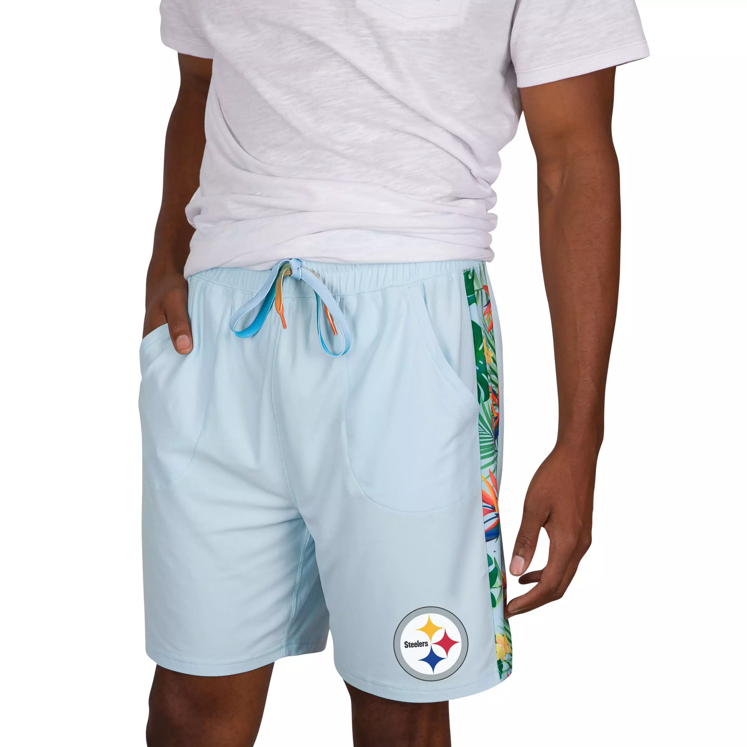 College Sports Men's Curate Pittsburgh Steelers Knit Shorts - MULTI-COLOR
