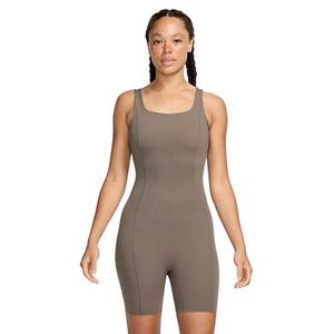 Nike Women's Zenvy Dri-FIT Short Bodysuit - Brown