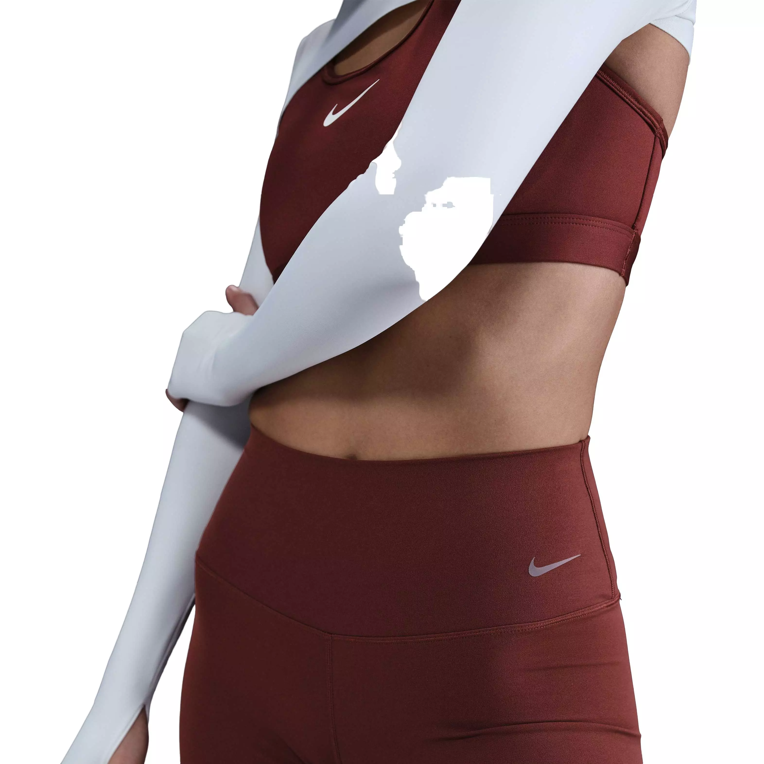 Nike Women's Zenvy Gentle-Support High-Waisted 5" Biker Shorts - Red - RED