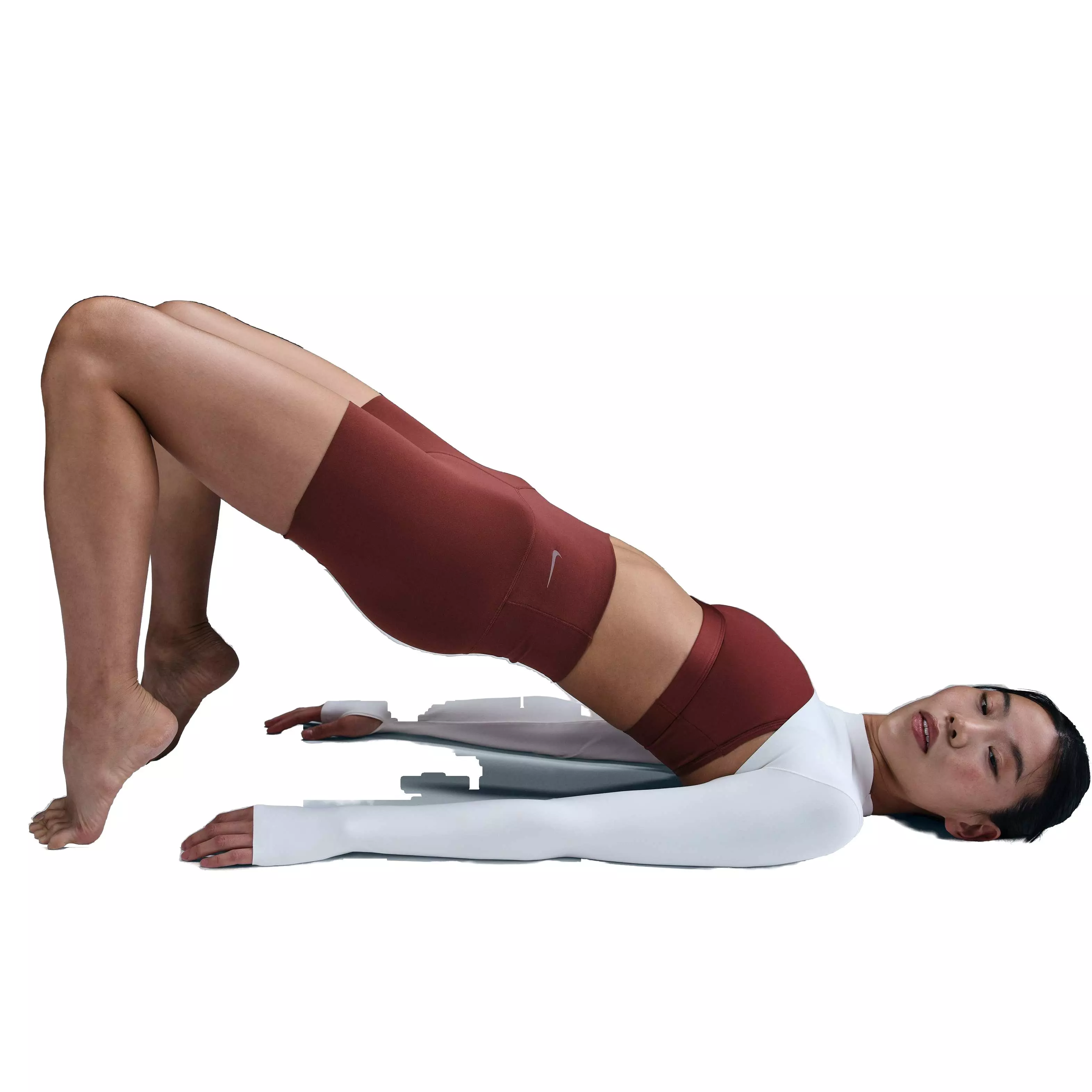 Nike Women's Zenvy Gentle-Support High-Waisted 5" Biker Shorts - Red - RED