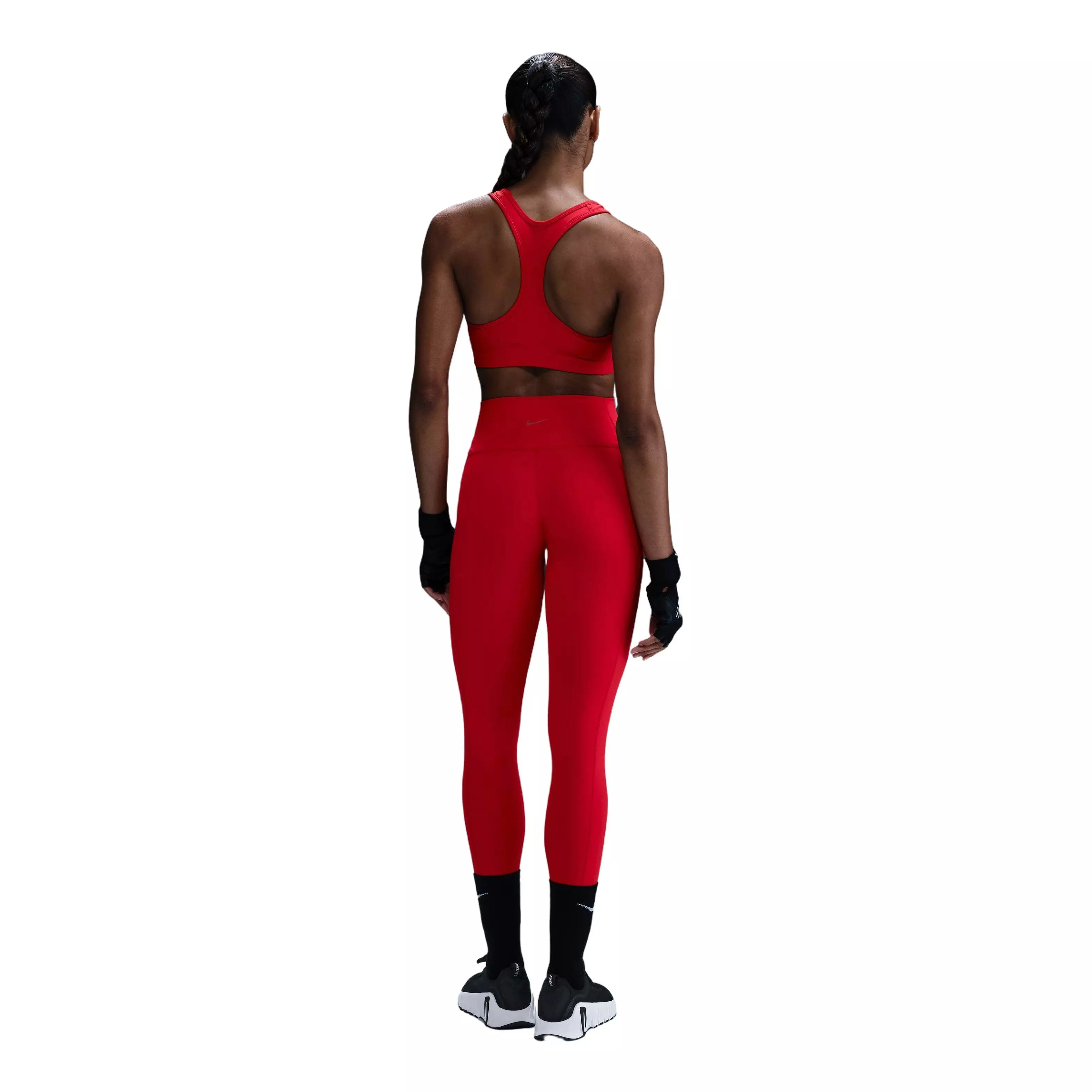 Nike Women's One High-Waisted 7/8 Leggings with Pockets - Red - RED