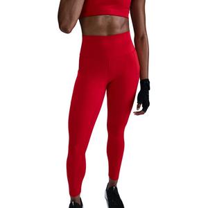 Nike Women's One High-Waisted 7/8 Leggings with Pockets - Red