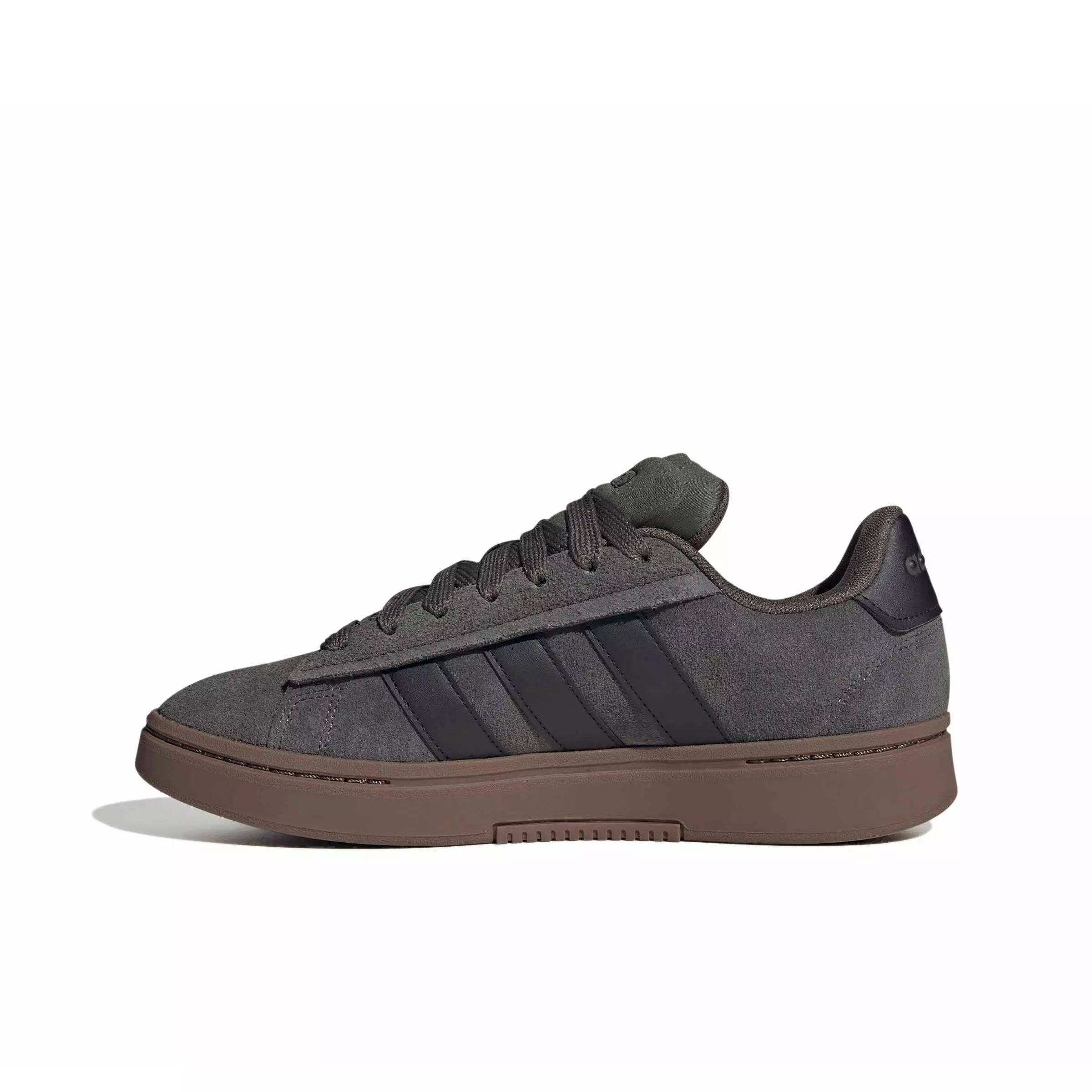 adidas Grand Court Alpha "Cinder/Core Black/Gum 5" Men's Shoe - CINDER/BLACK/GUM