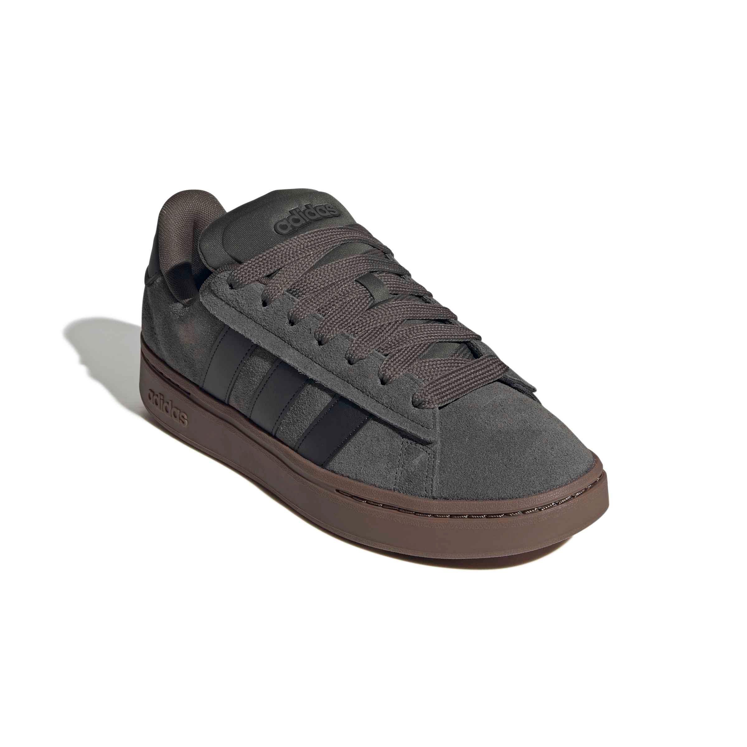 adidas Grand Court Alpha "Cinder/Core Black/Gum 5" Men's Shoe - CINDER/BLACK/GUM