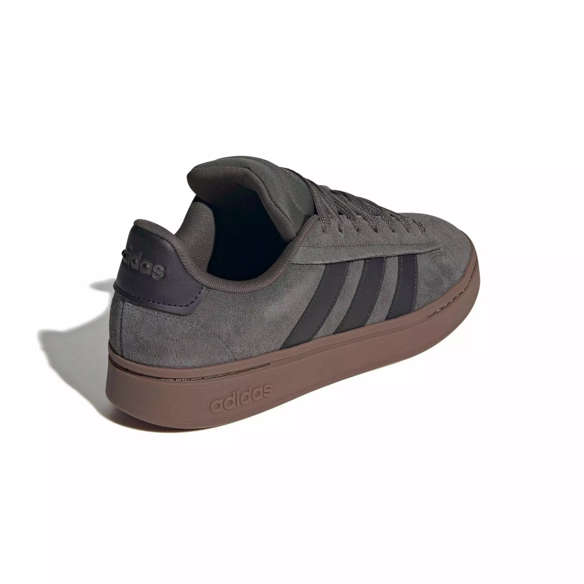 adidas Grand Court Alpha "Cinder/Core Black/Gum 5" Men's Shoe - CINDER/BLACK/GUM