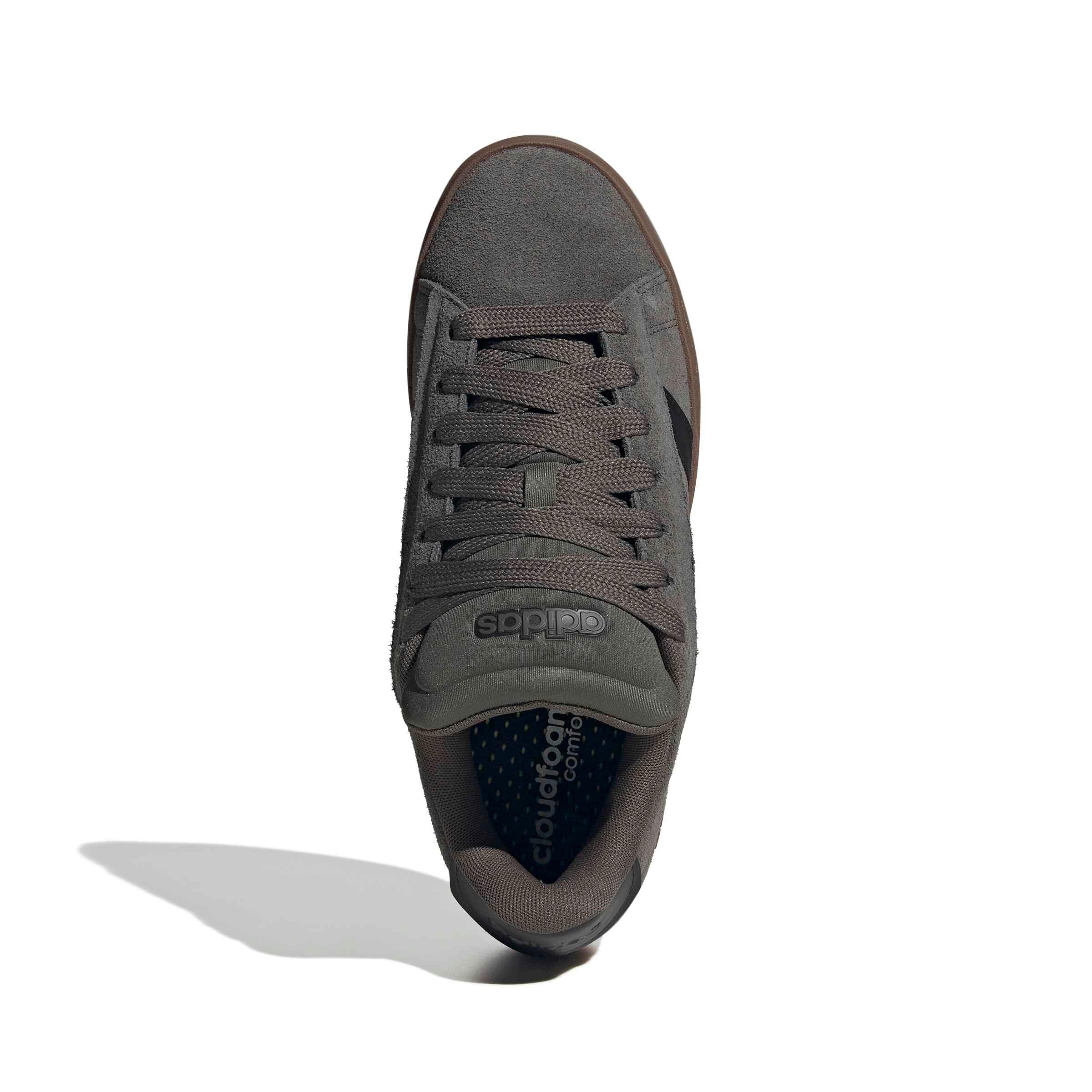adidas Grand Court Alpha "Cinder/Core Black/Gum 5" Men's Shoe - CINDER/BLACK/GUM
