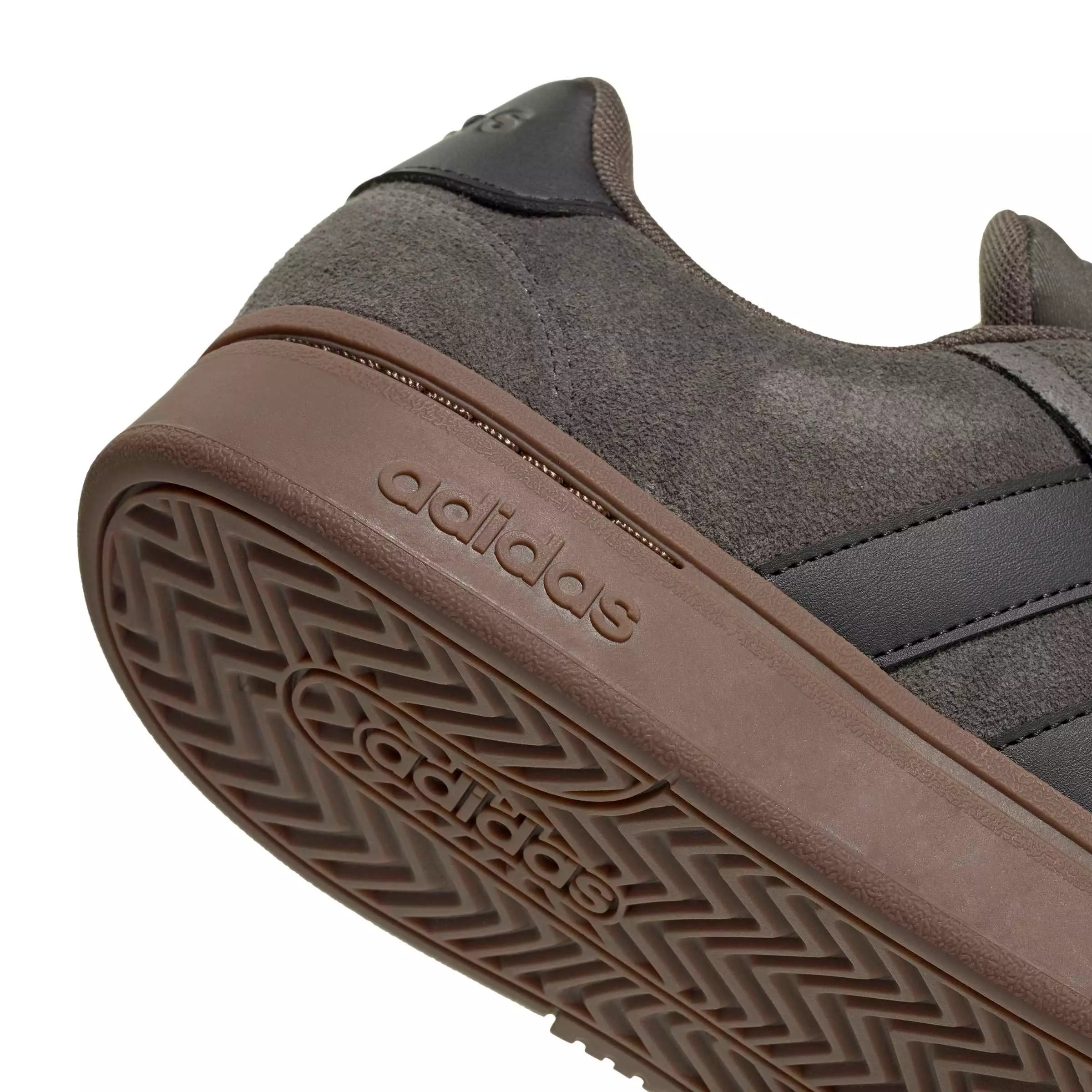 adidas Grand Court Alpha "Cinder/Core Black/Gum 5" Men's Shoe - CINDER/BLACK/GUM
