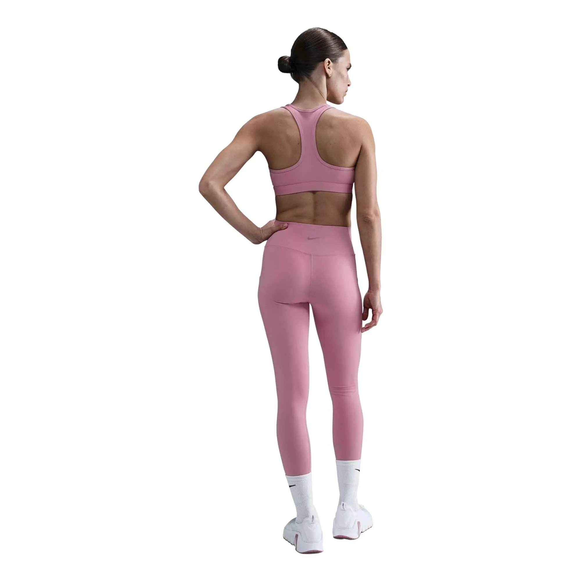 Nike Women's One High-Waisted 7/8 Leggings with Pockets - Pink - PINK