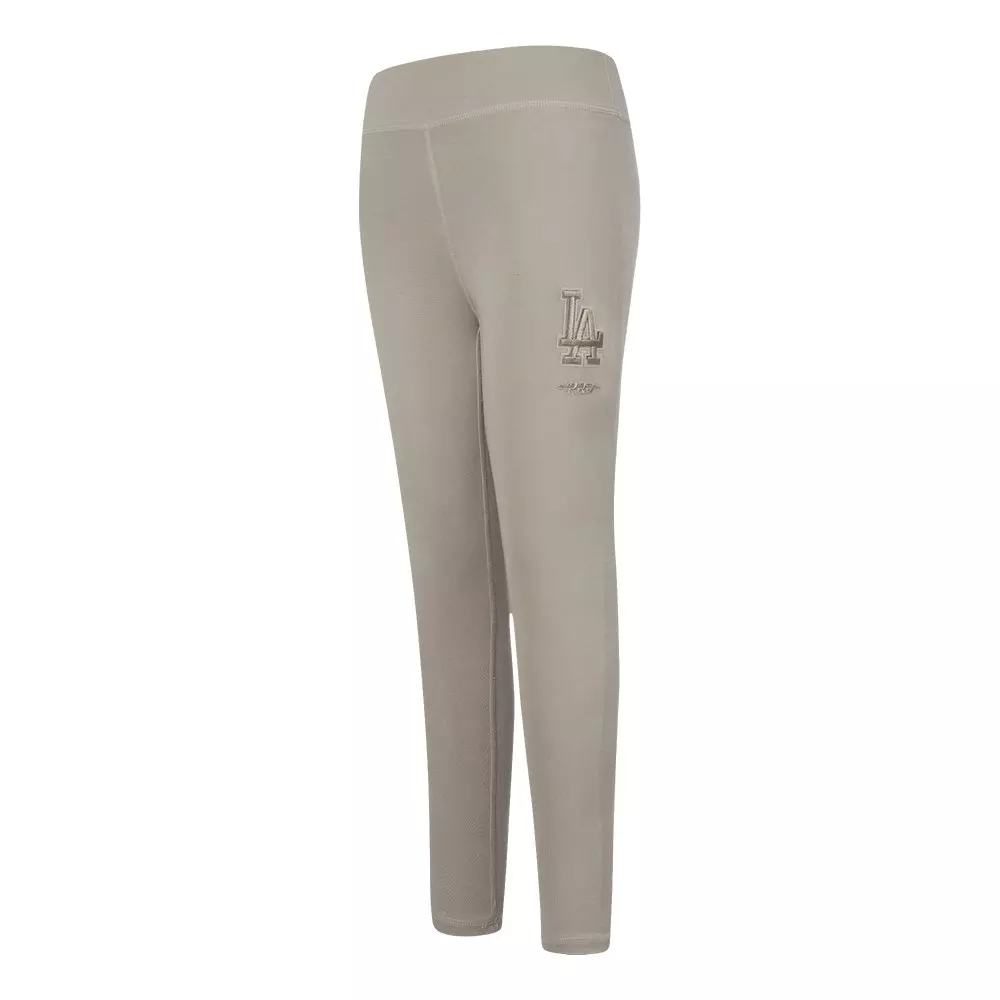 Pro Standard Big Girls' MLB Los Angeles Dodgers Neutral Leggings -Khaki - KHAKI