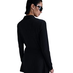 Nike Women's Victory Dri-FIT Long-Sleeve Polo - Black