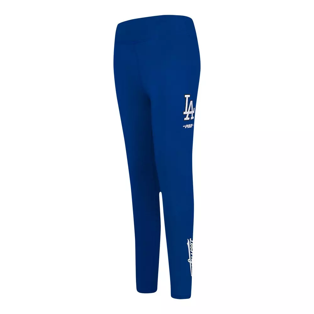 Pro Standard Big Girls' MLB Los Angeles Dodgers Classic Leggings -Blue - BLUE