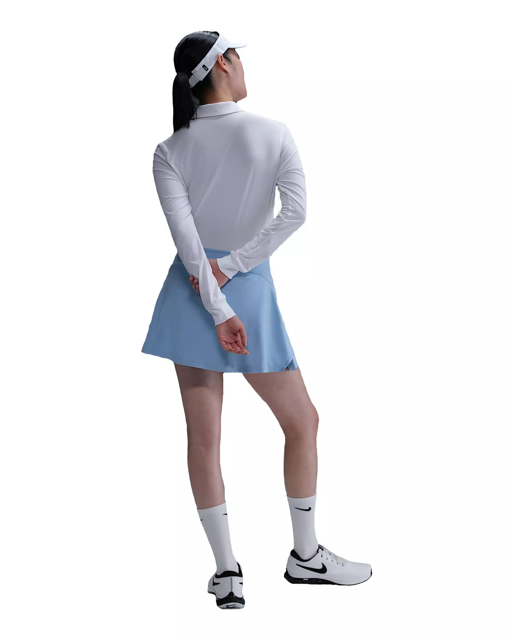 Nike Women's Victory Dri-FIT Long-Sleeve Polo - White - WHITE