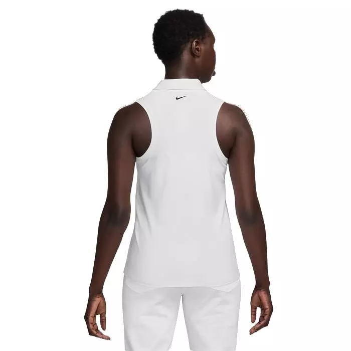 Nike Women's Victory Dri-FIT Sleeveless Polo - White - WHITE