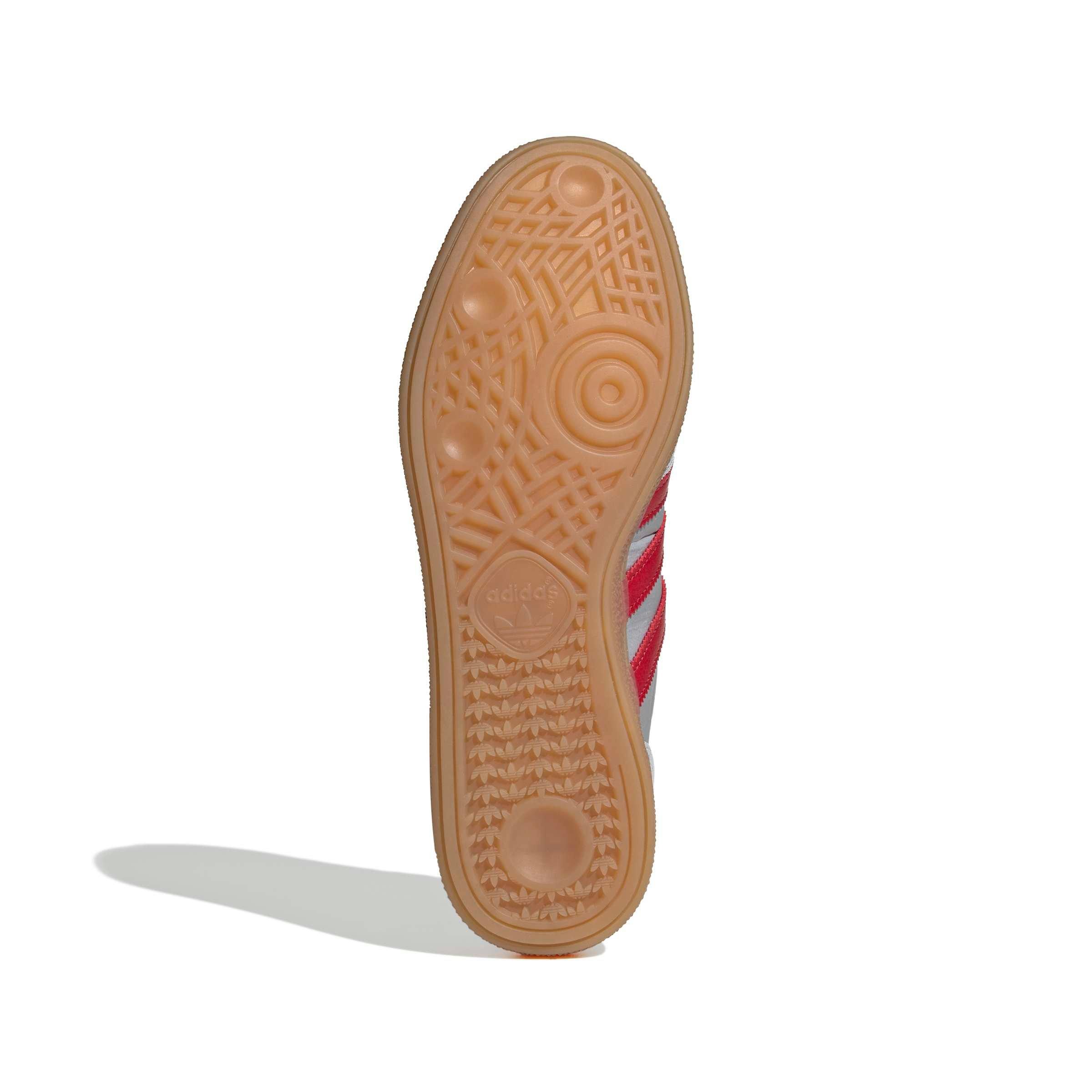 adidas Originals Handball Spezial "Halo Silver/Team Victory Red/Gum 4" Men's Shoe - SILVER/RED/GUM