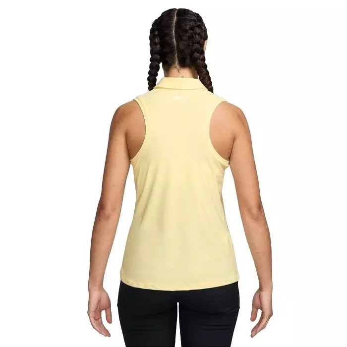 Nike Women's Victory Dri-FIT Sleeveless Polo - Yellow - YELLOW