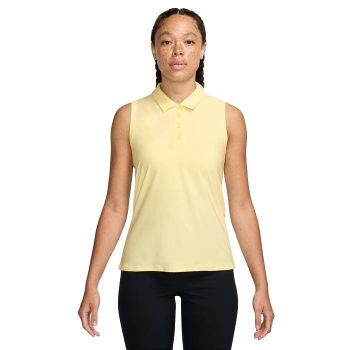 Nike Women's Victory Dri-FIT Sleeveless Polo - Yellow