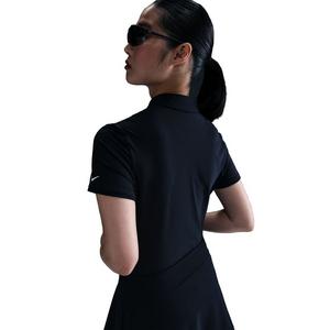 Nike Women's Victory Dri-FIT Short-Sleeve Golf Polo - Black