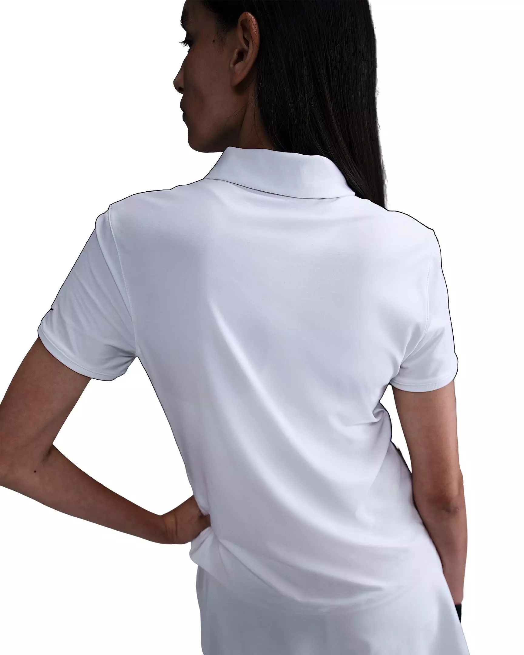 Nike Women's Victory Dri-FIT Short-Sleeve Golf Polo - White - WHITE