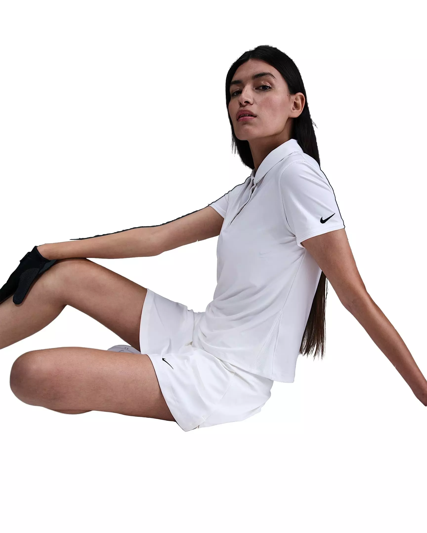 Nike Women's Victory Dri-FIT Short-Sleeve Golf Polo - White - WHITE