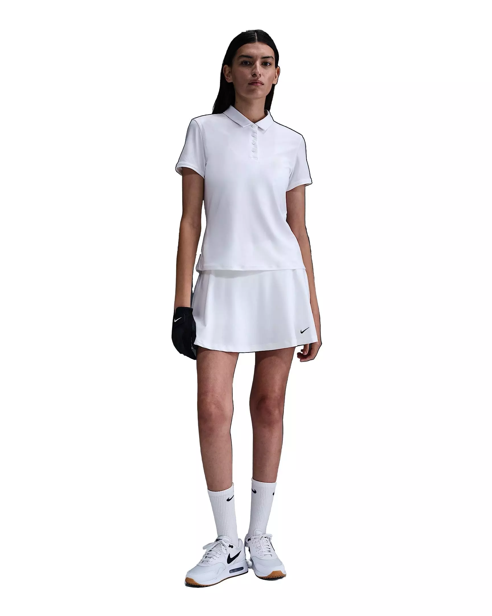 Nike Women's Victory Dri-FIT Short-Sleeve Golf Polo - White - WHITE