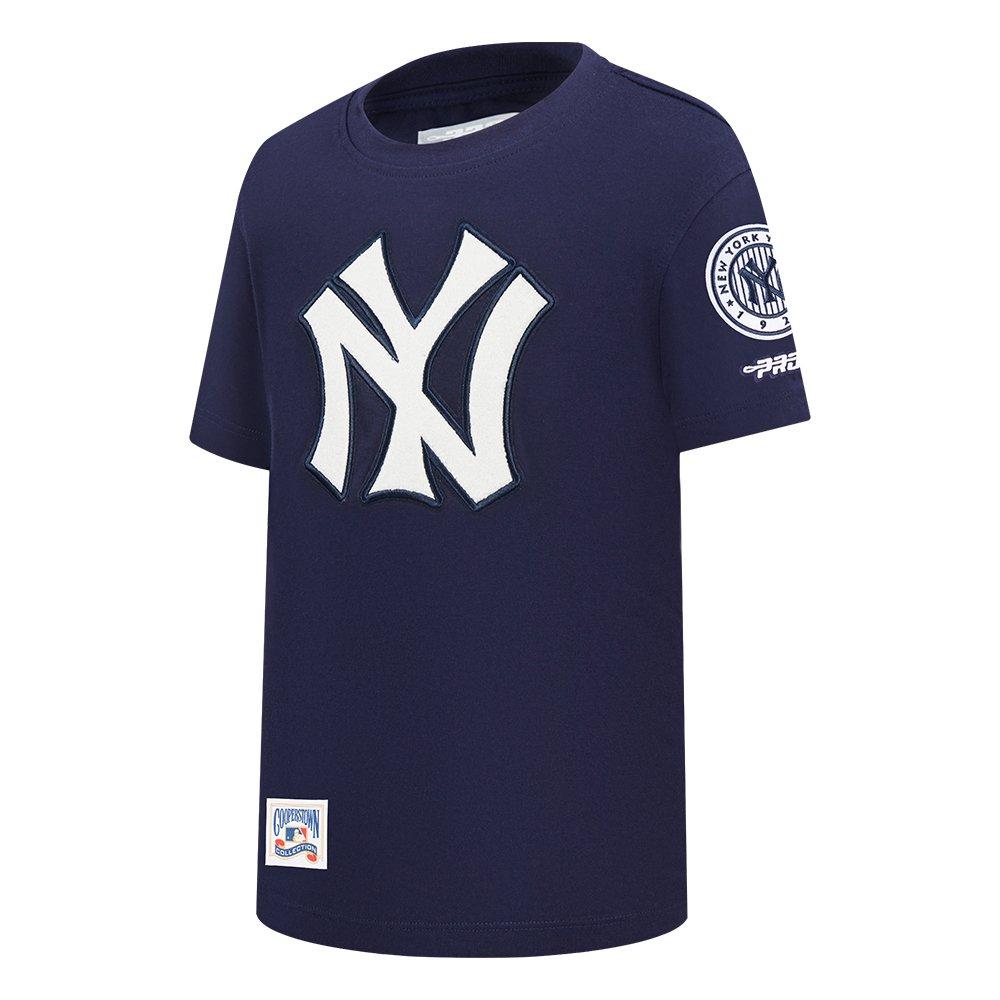 Pro Standard Big Boys' MLB New York Yankees Retro Classic Short Sleeve Top - Navy - NAVY Thumbnail View 3